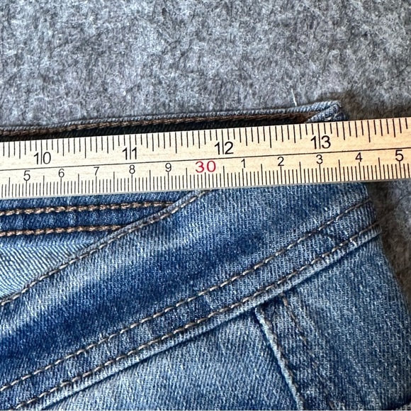 Steve's Jeans Cotton Medium Wash Moto Style Stretch Straight Leg Women Size 14 - Picture 4 of 9